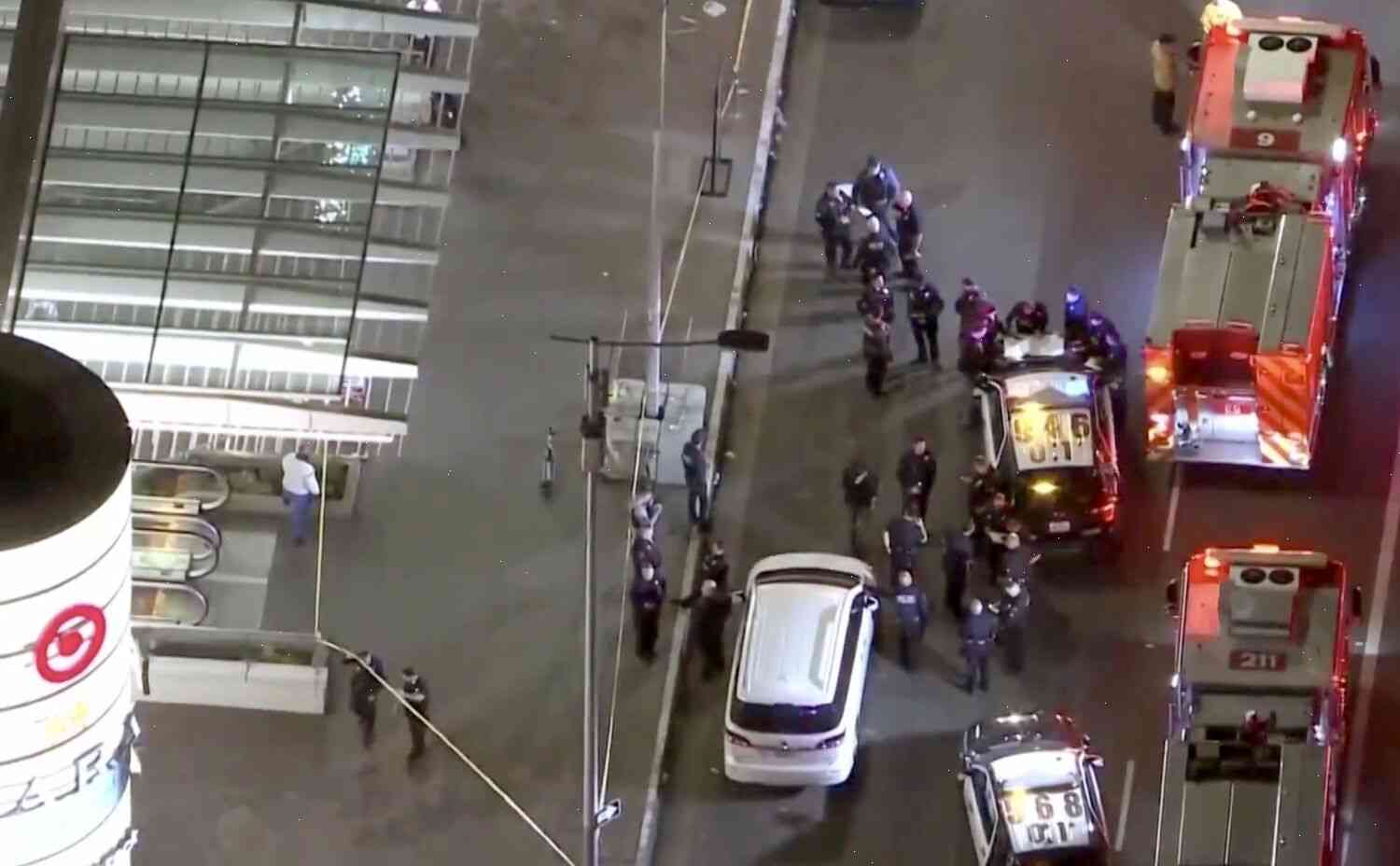 Man with gun shot in the body or arm at Subway restaurant in downtown Los Angeles