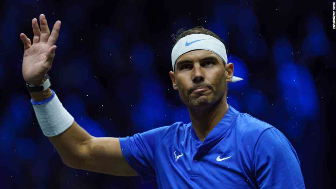 Rafael Nadal withdraws from the Laver Cup
